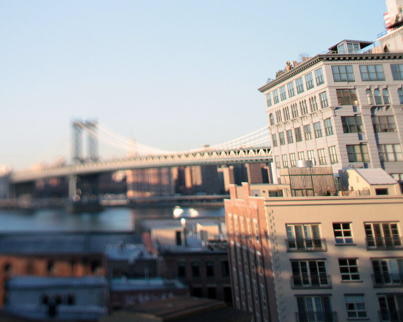 Manhattan Bridge View — Blue