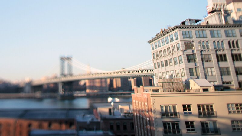 Manhattan Bridge view from Brooklyn