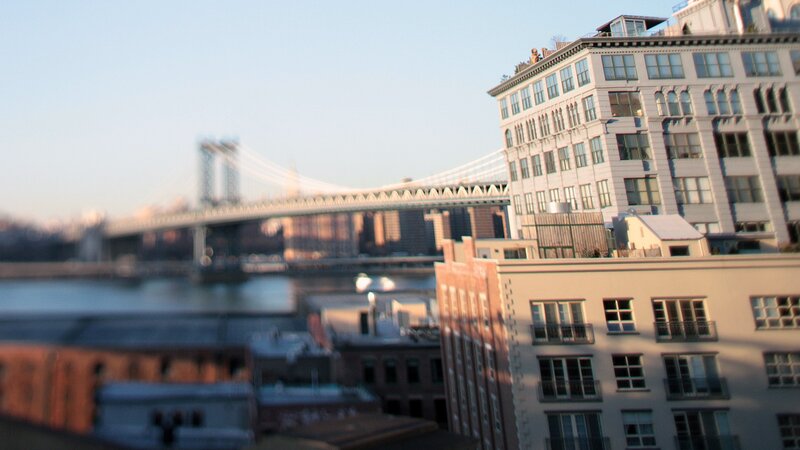 Manhattan Bridge view from buildings