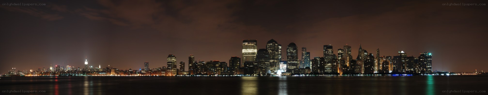 Manhattan skyline at night