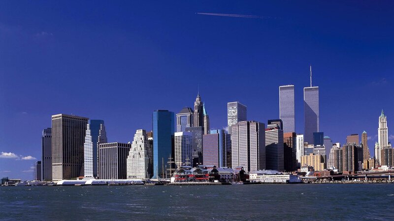Manhattan Skyline — Blue, Clear, Afternoon