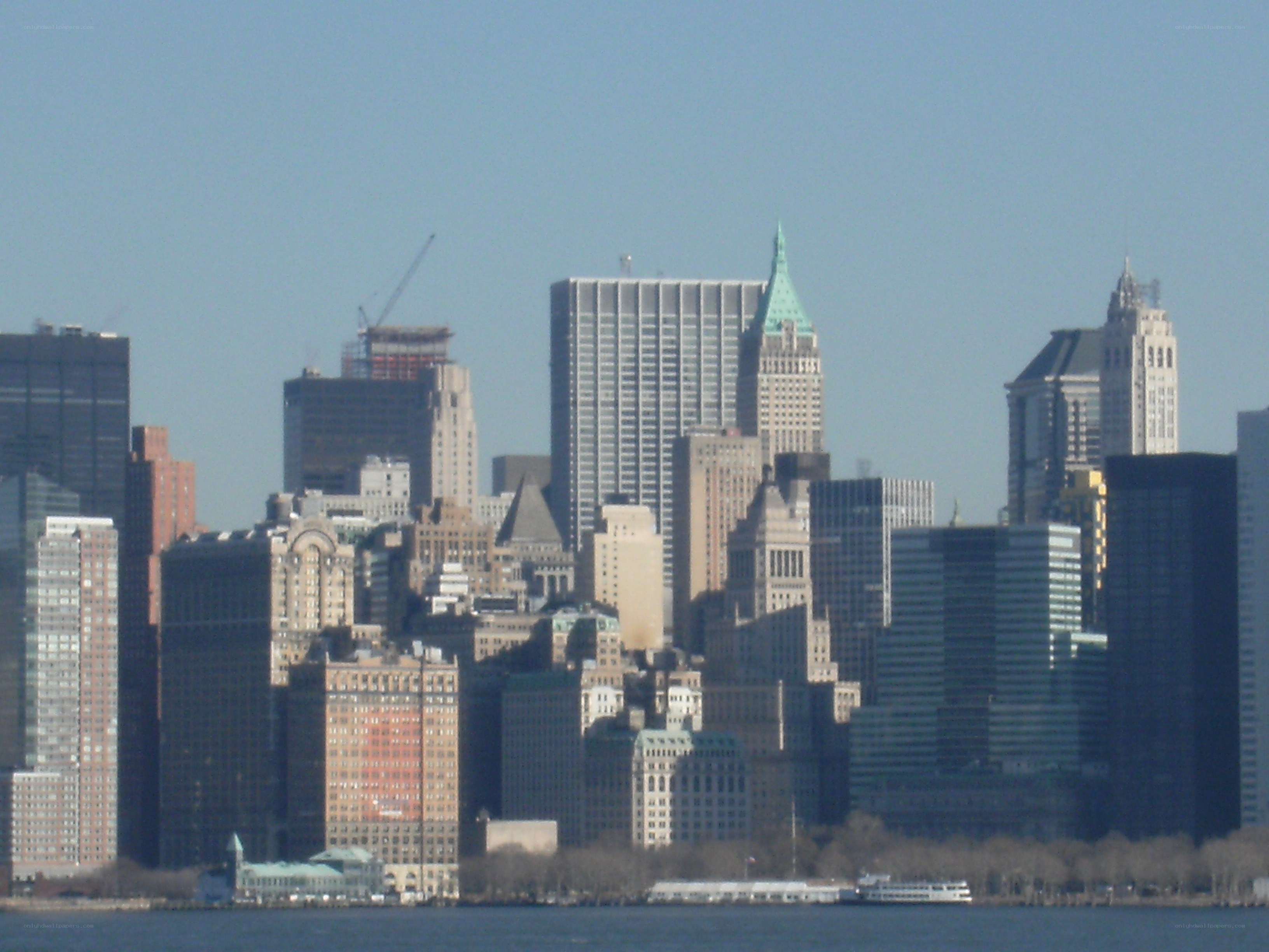 Manhattan skyline from the water