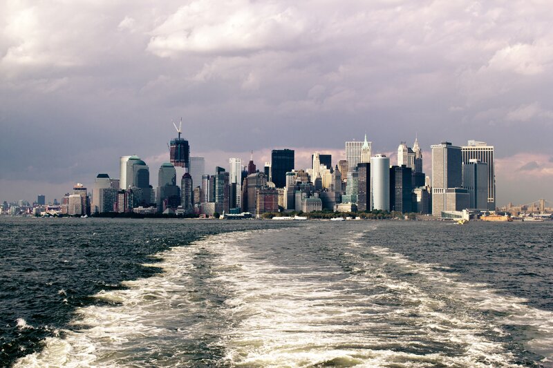 Manhattan skyline from the water