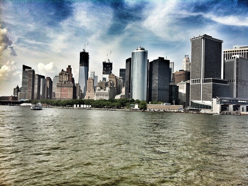 Manhattan skyline from the water
