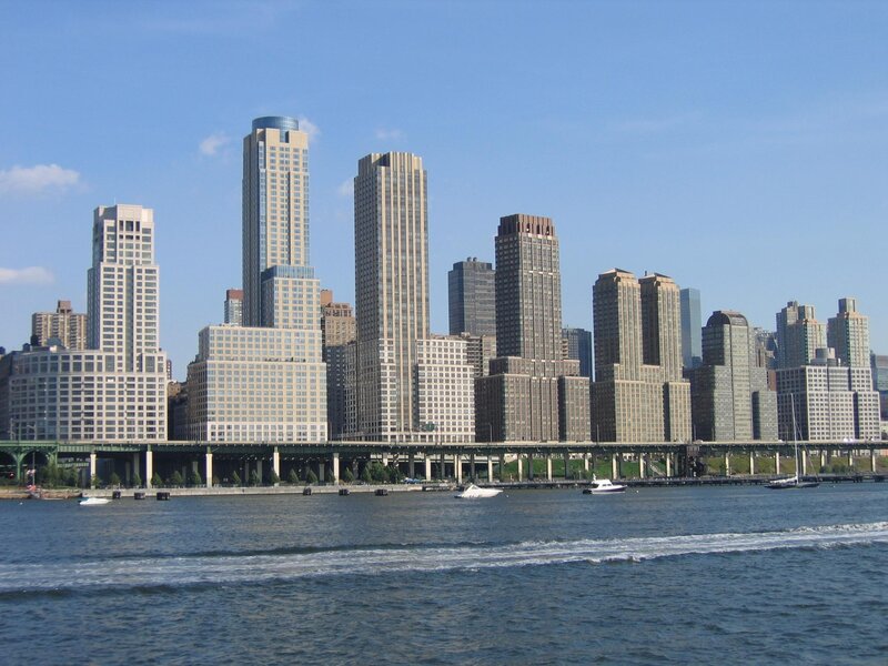 Manhattan skyline from the water