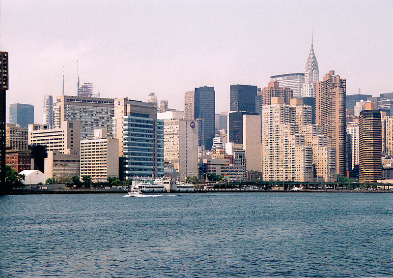 Manhattan skyline from the water