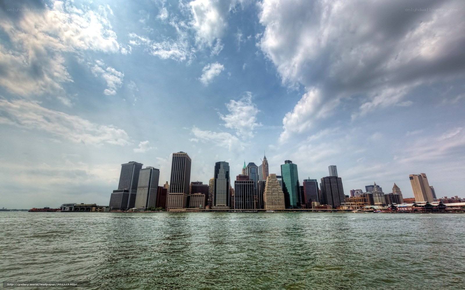 Manhattan skyline from the water