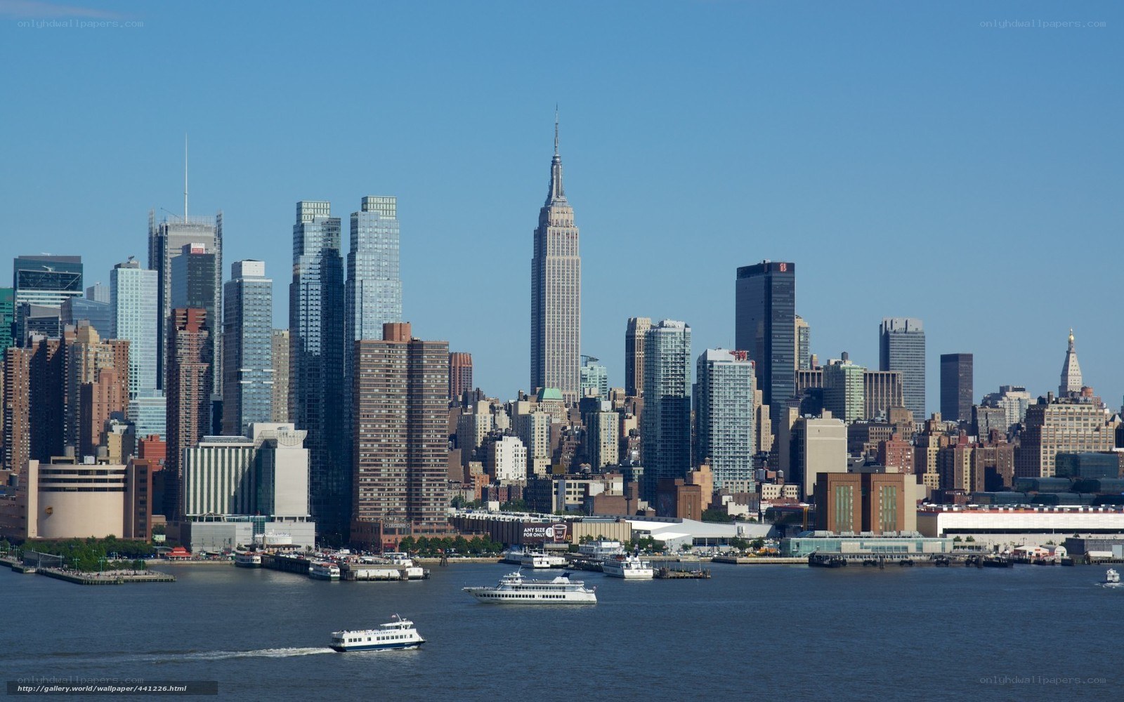 Manhattan skyline from the water