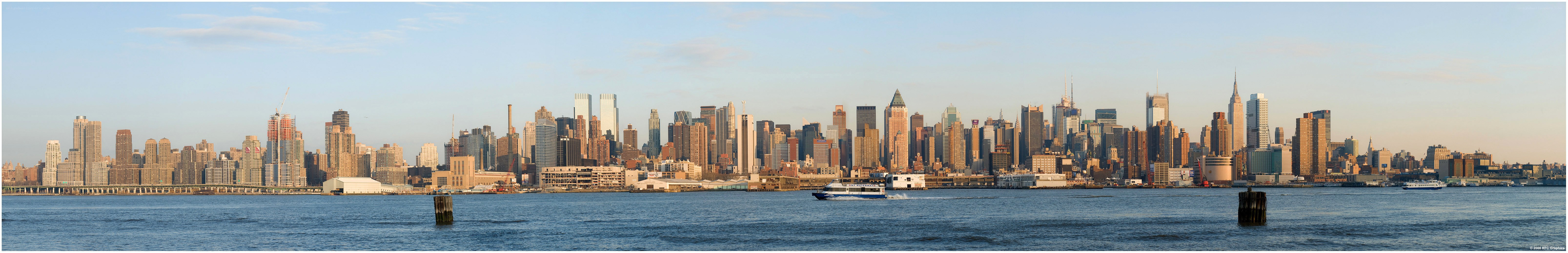Manhattan skyline from the water