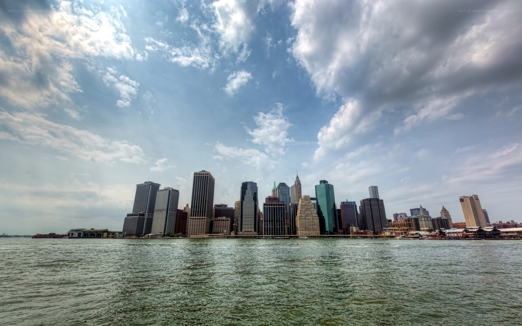 Manhattan skyline from the water