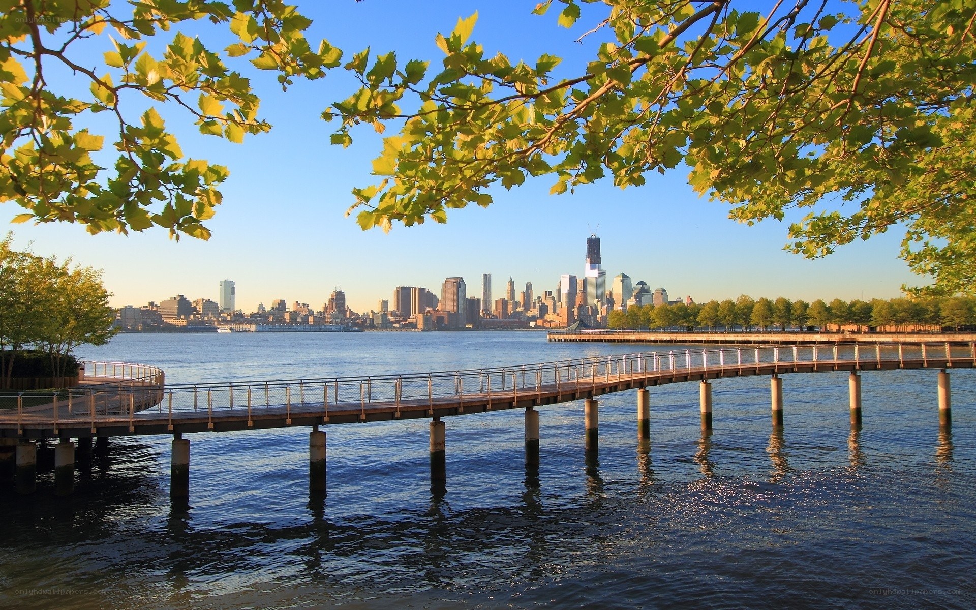 Manhattan skyline from waterfront