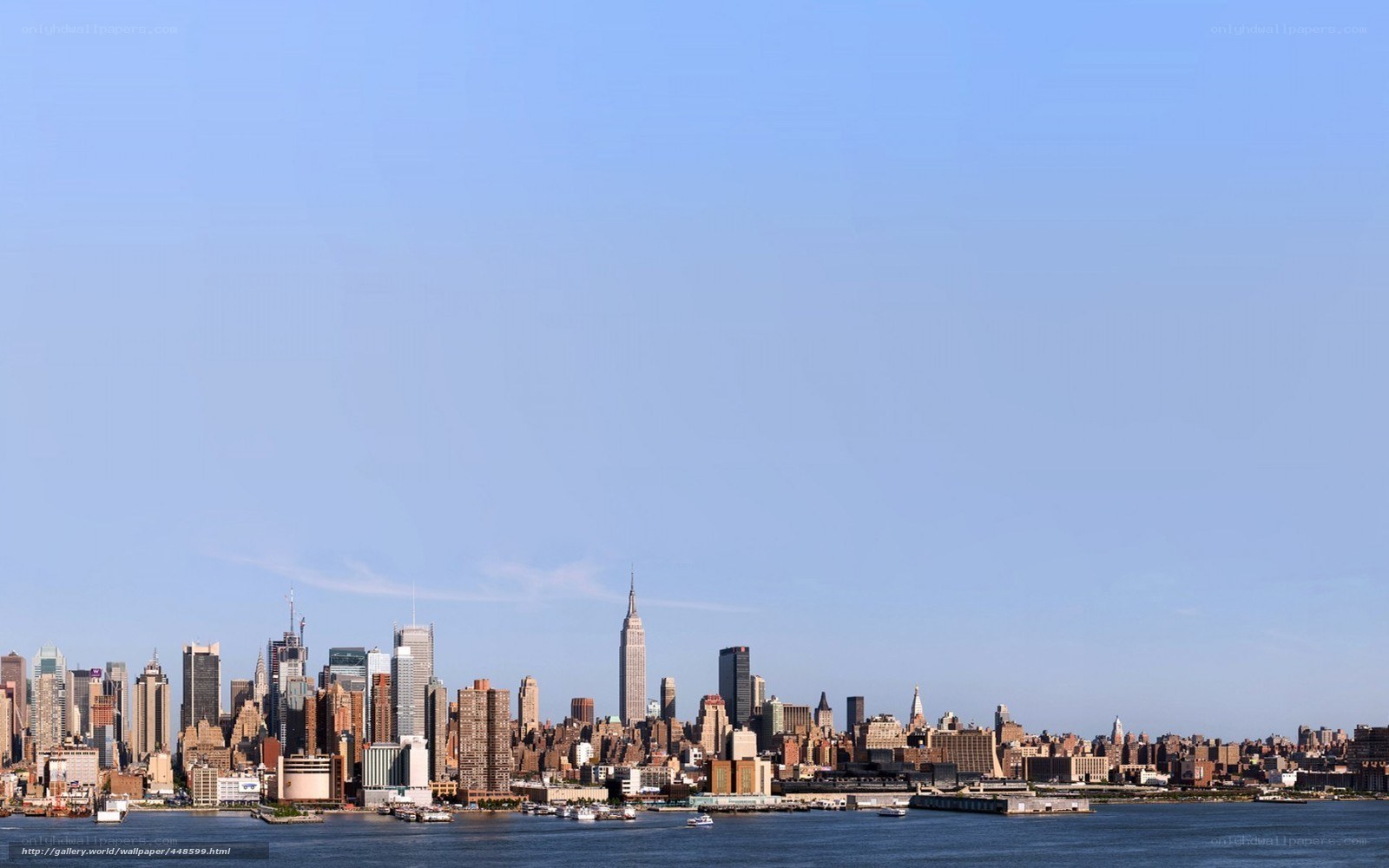 Manhattan skyline on a clear day