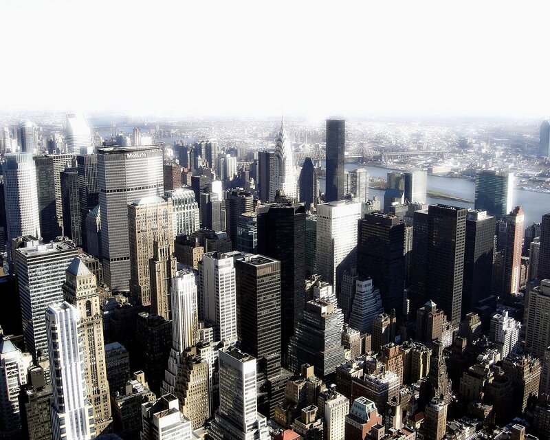 Manhattan skyline view