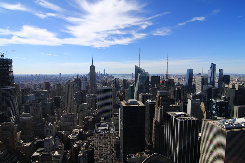 Manhattan Skyline View — Blue, Broad Daylight