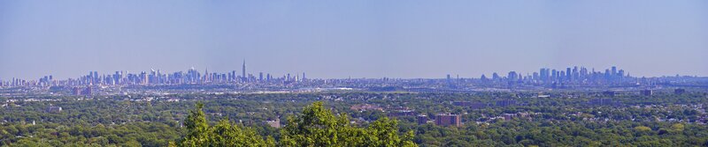 Manhattan Skyline View — Green