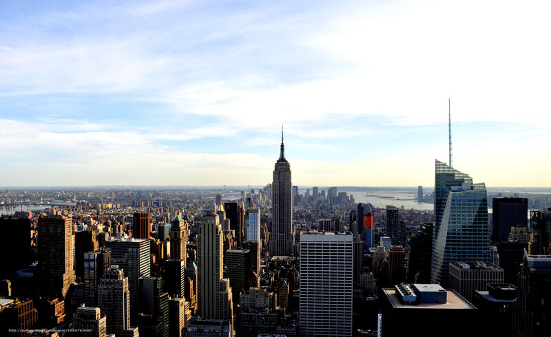 Manhattan skyline view