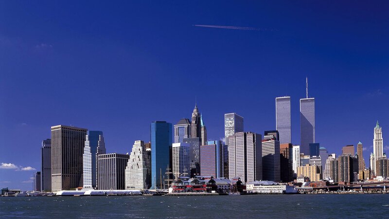 Manhattan skyline with Twin Towers