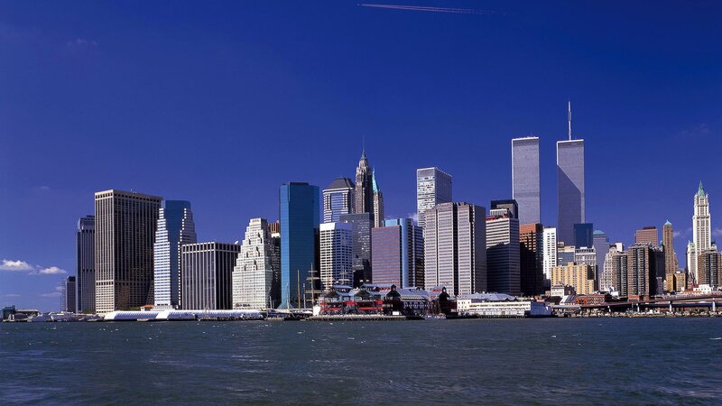 Manhattan skyline with Twin Towers