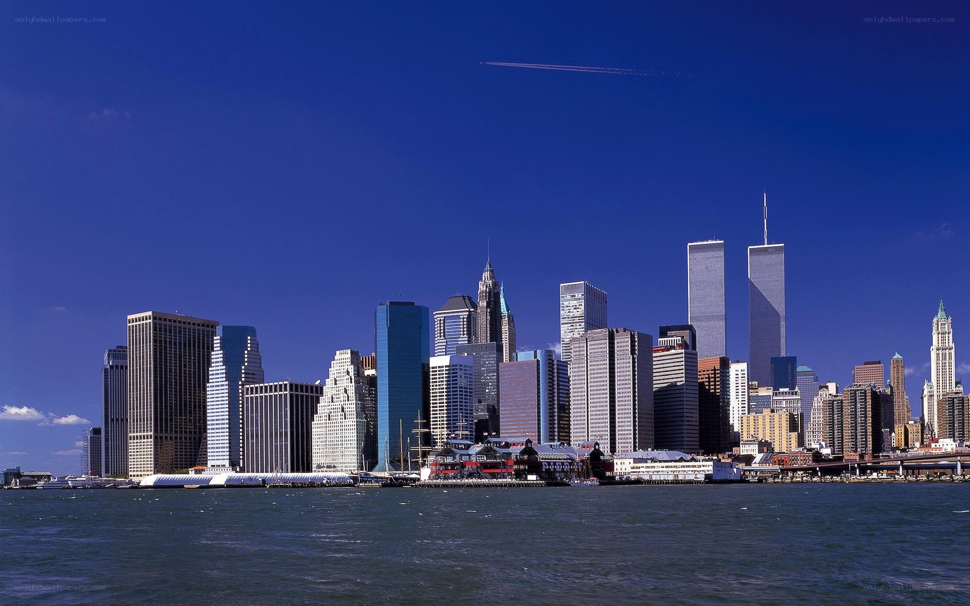 Manhattan skyline with Twin Towers