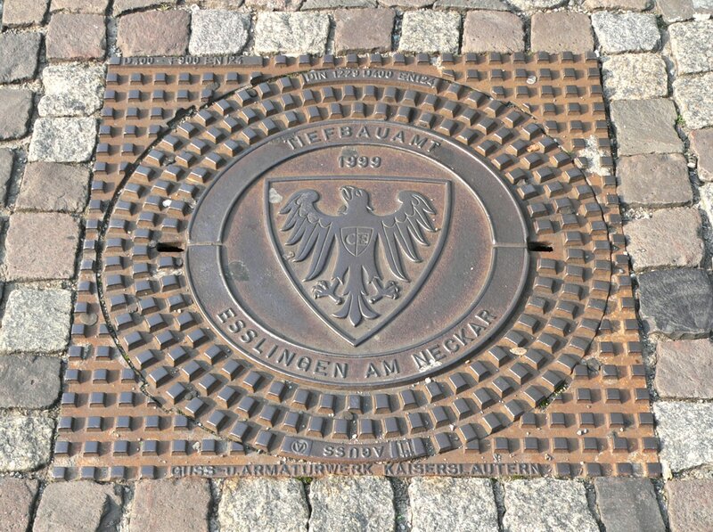 manhole cover in esslingen