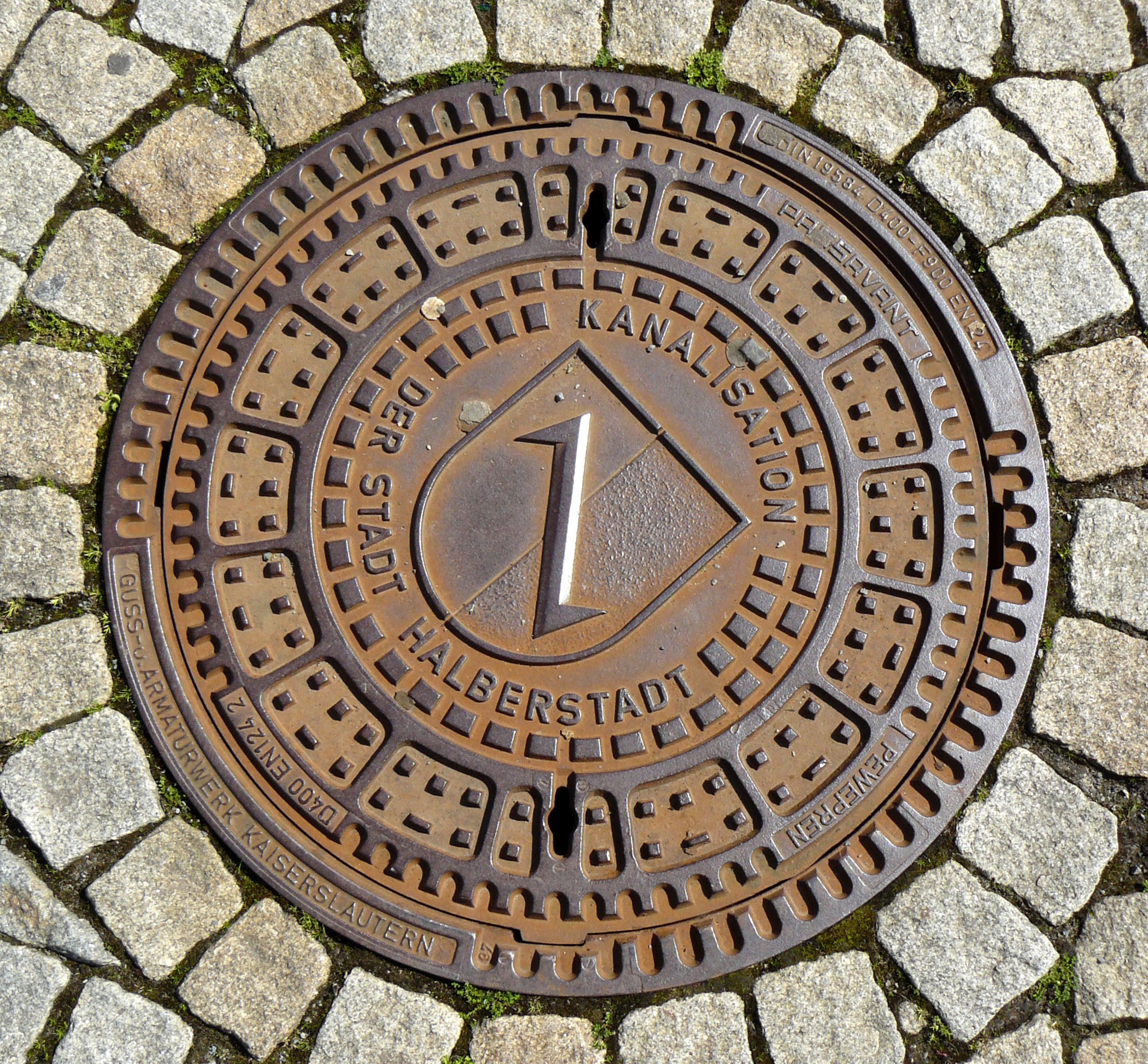 manhole cover in halberstadt