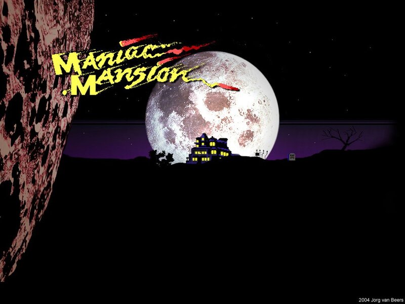Maniac Mansion title screen
