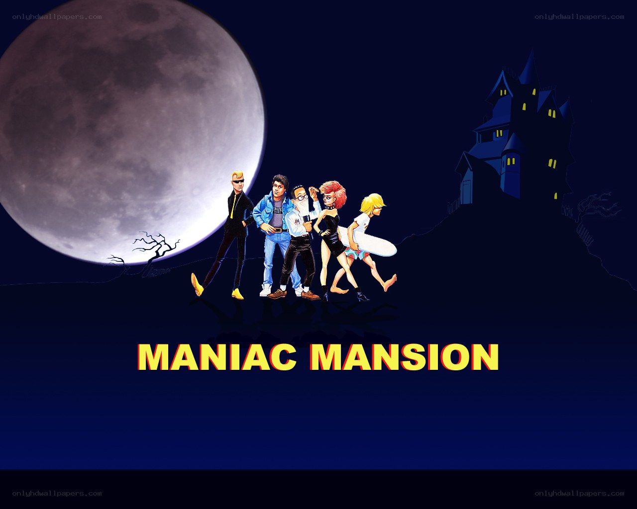 Maniac Mansion title screen