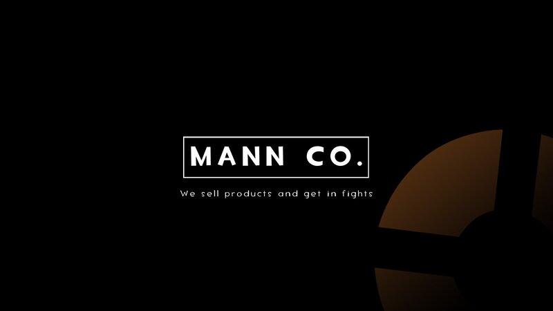 Mann Co. logo and slogan