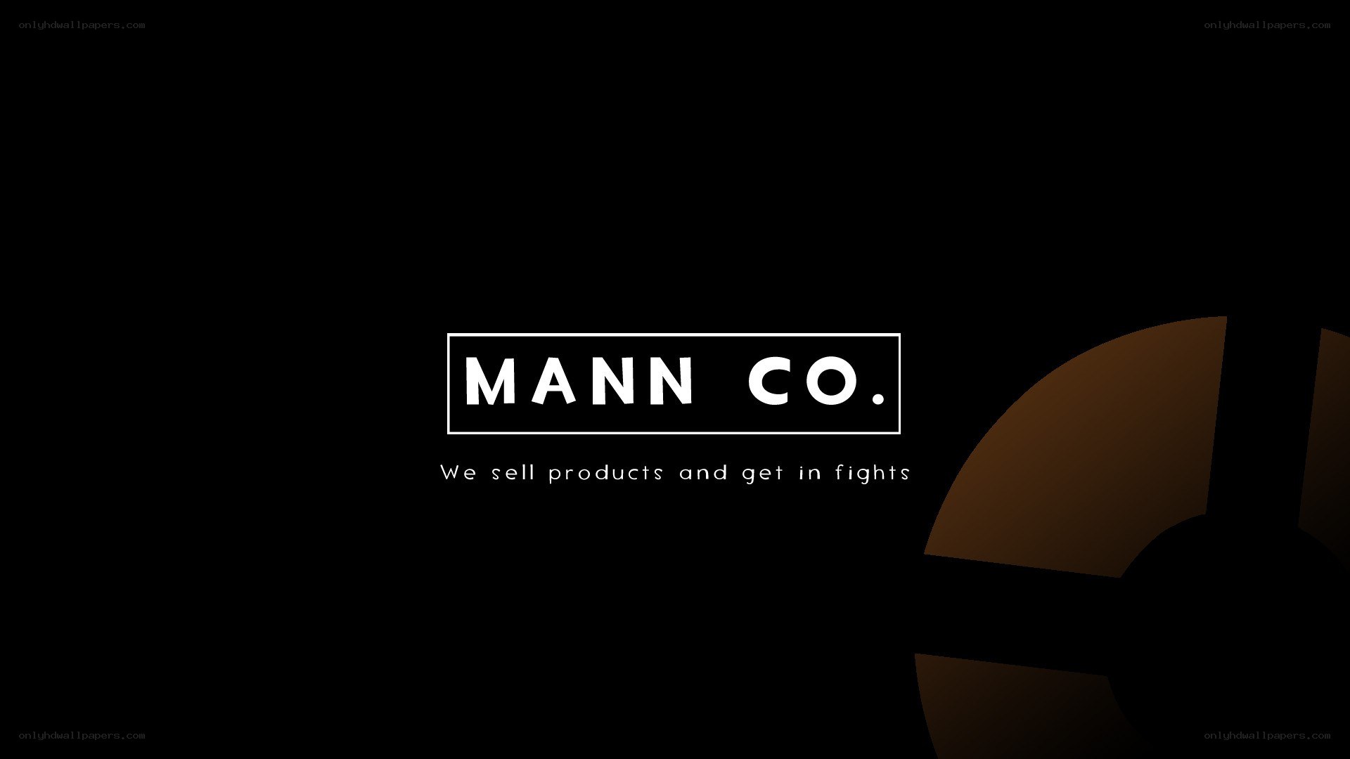 Mann Co. logo and slogan