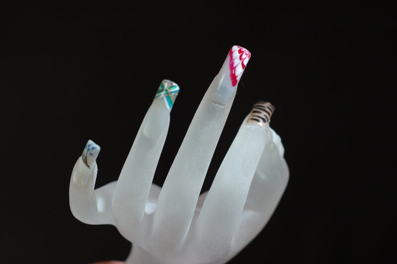 Mannequin Hand with Nail Art