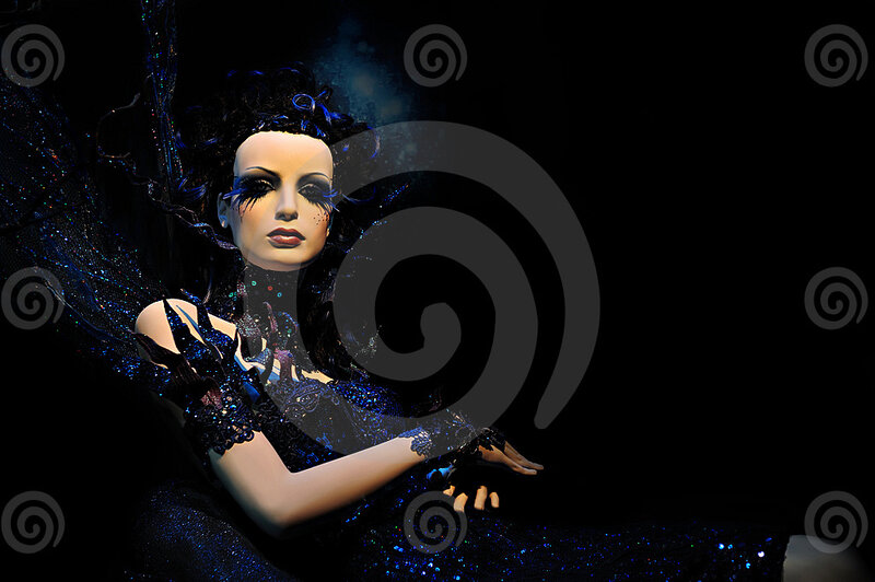 Mannequin in Dark Costume