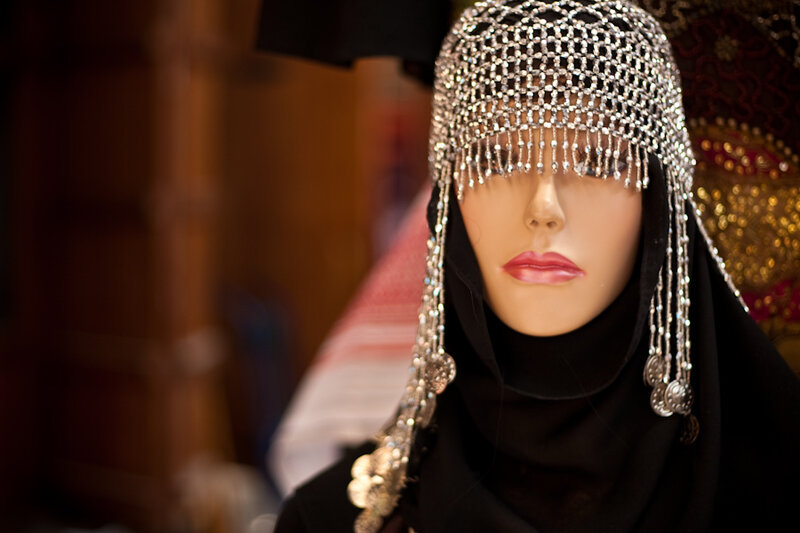 Mannequin Wearing Headdress