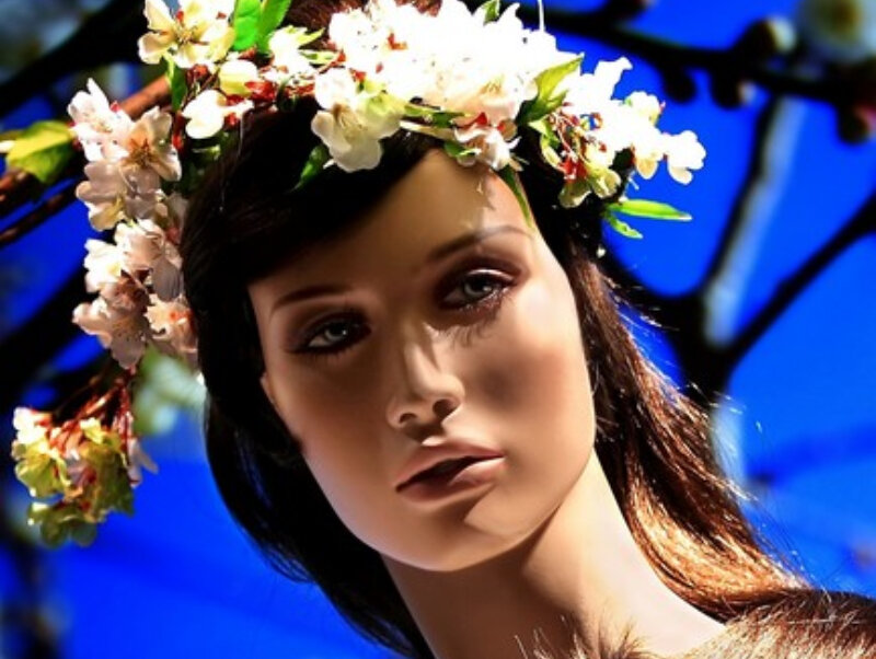 Mannequin with Flower Crown