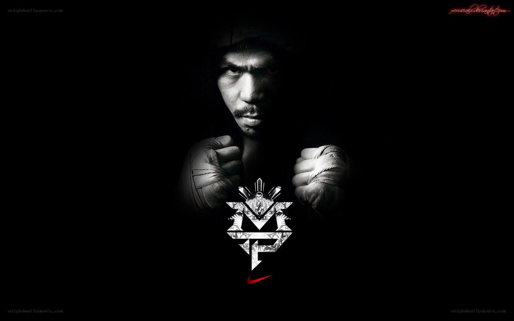 Manny Pacquiao boxing portrait