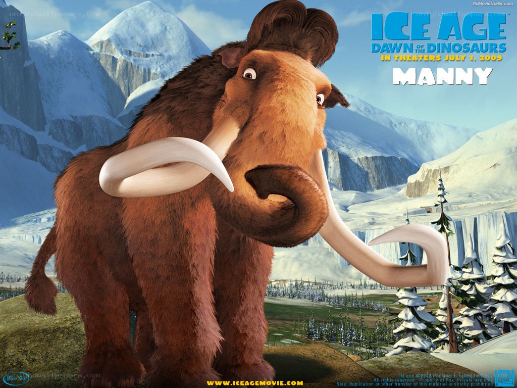 Manny the mammoth from Ice Age