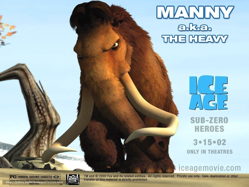 Manny the mammoth from Ice Age