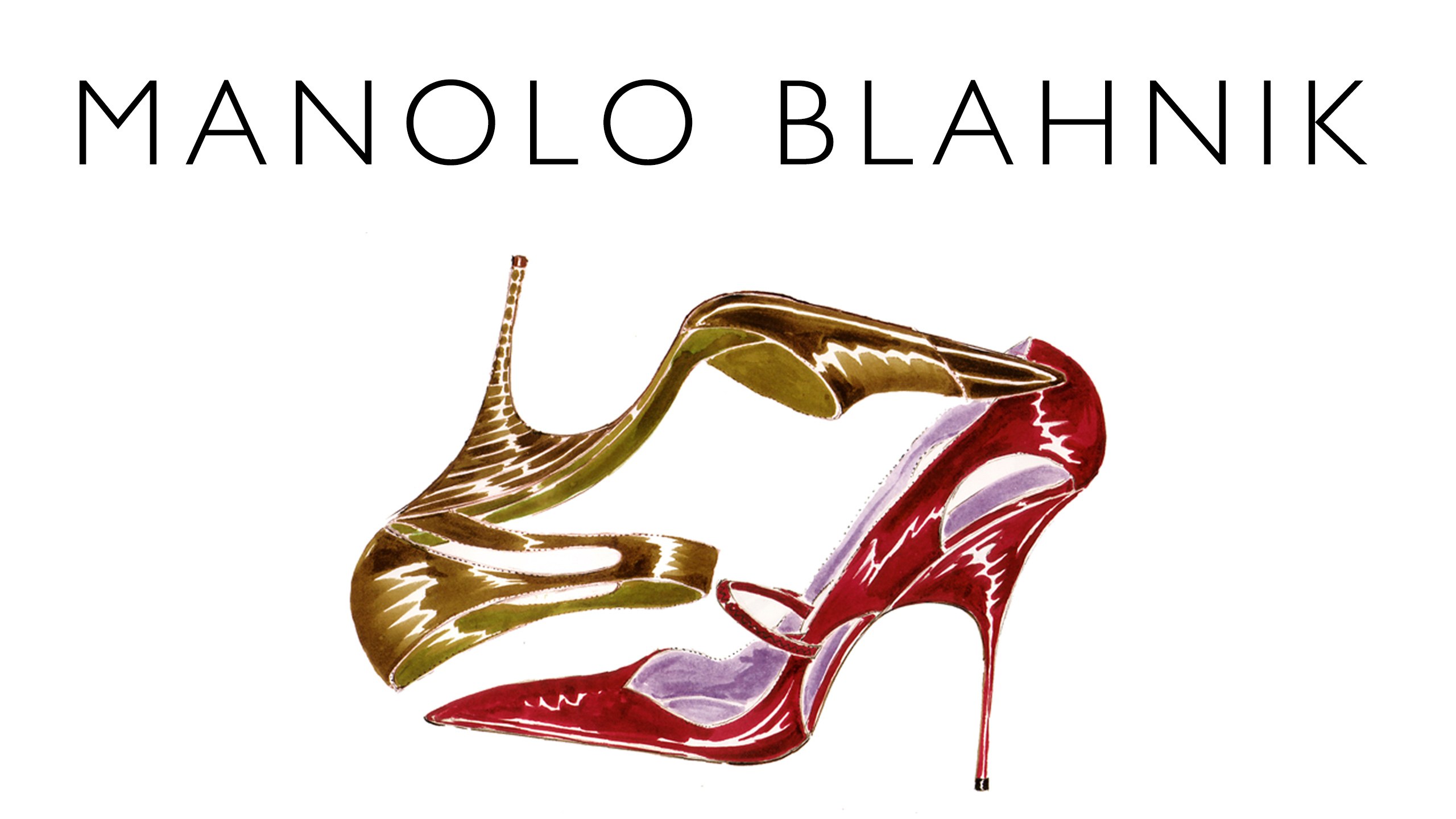Manolo Blahnik shoe illustration