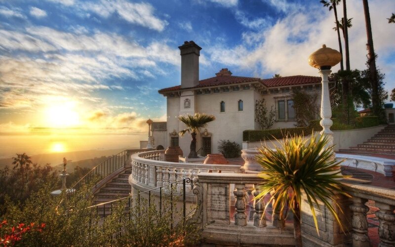 Mansion at Sunset