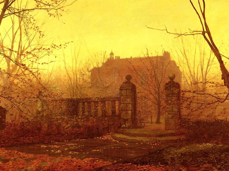 Mansion Behind Gate — Yellow