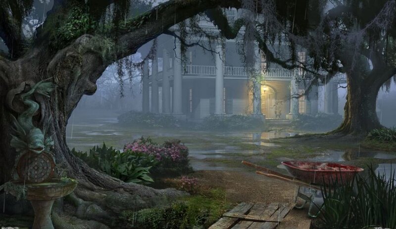 Mansion Behind Trees