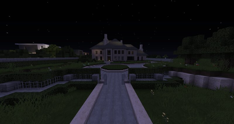 Mansion in Garden — Green