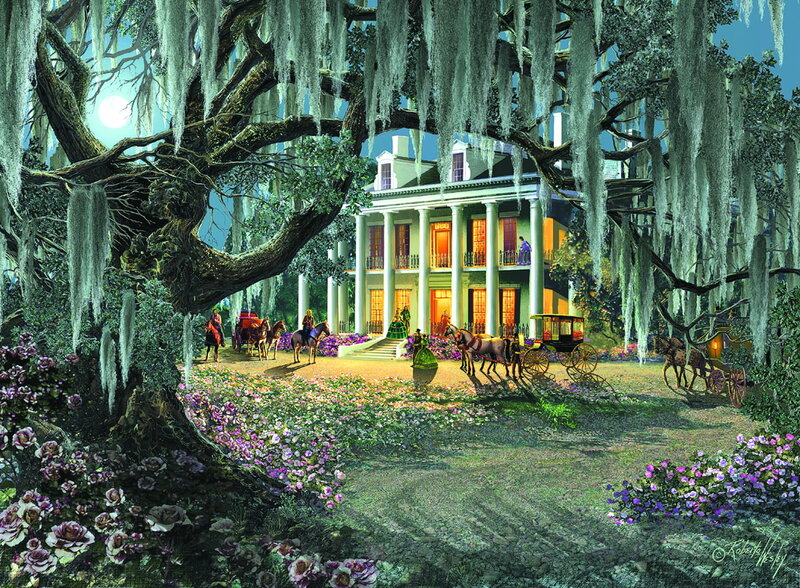 Mansion under Oak Tree
