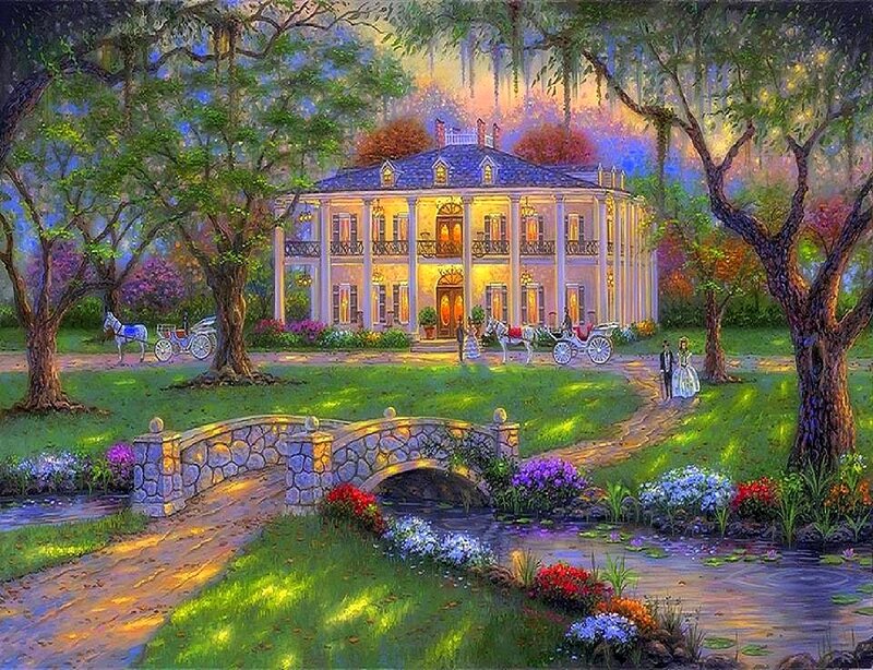 Mansion with Carriage