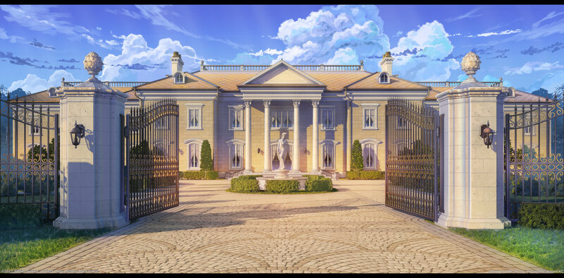 Mansion with Open Gates