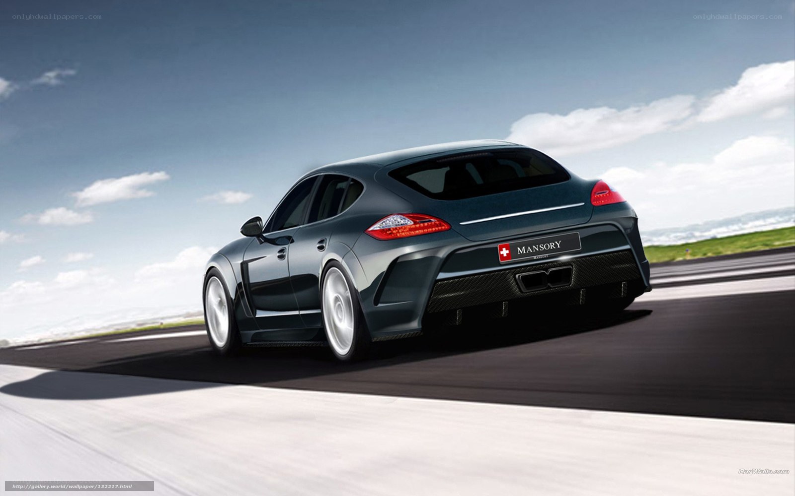 Mansory Porsche Panamera in motion