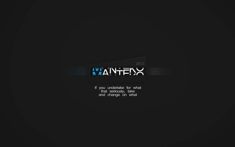 Mantero 2012 logo and quote
