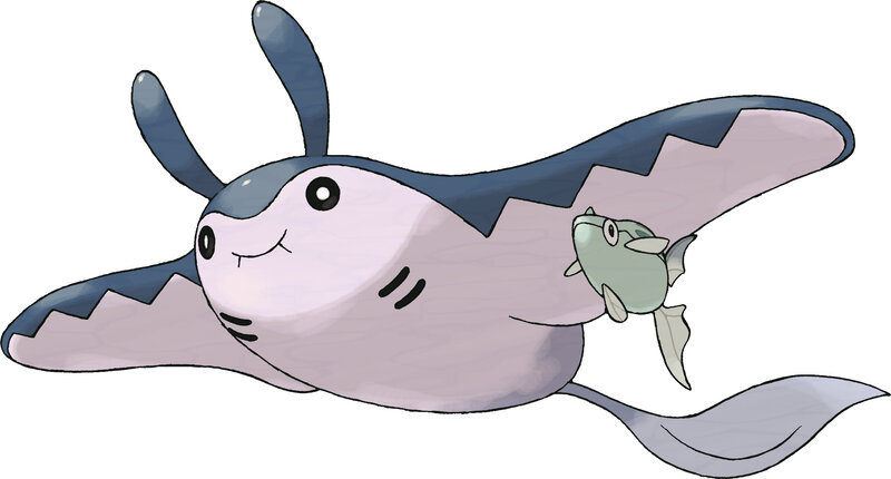 Mantine with a fish