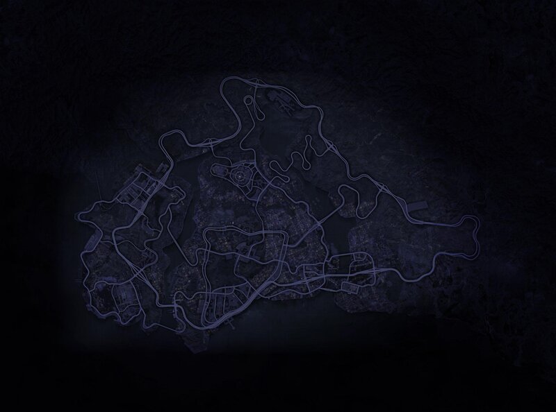 Map of a City — Black
