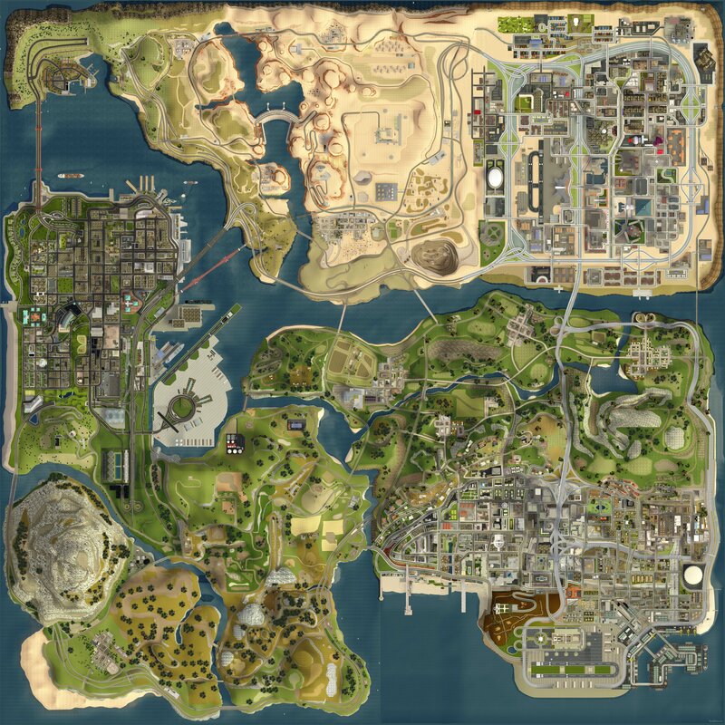 Map of a City — Green