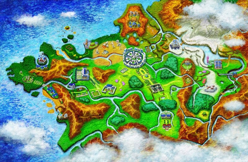 Map of a Fantasy Island